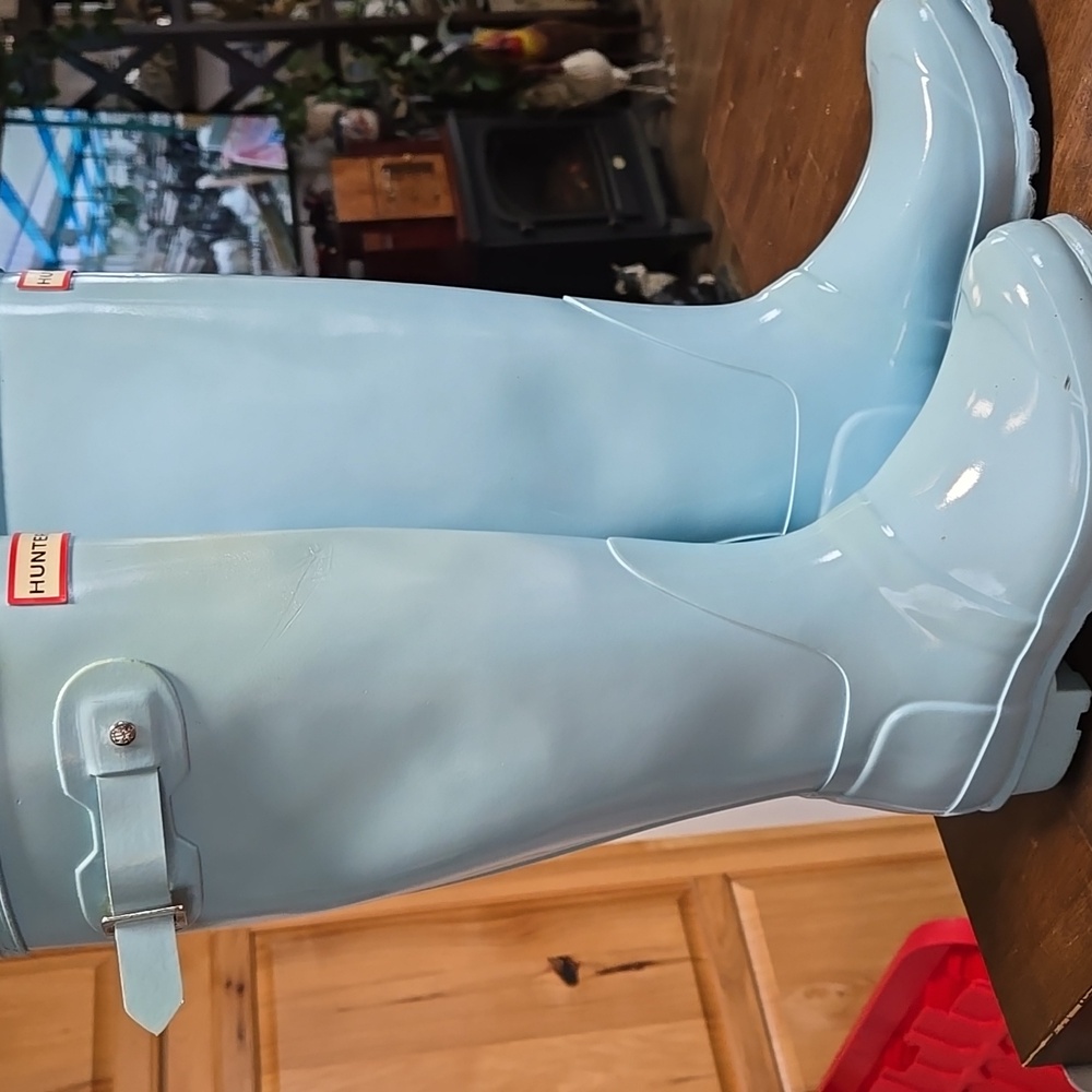 Hunter Blue Women's Winter & Rain Boots - Picture 3 of 7